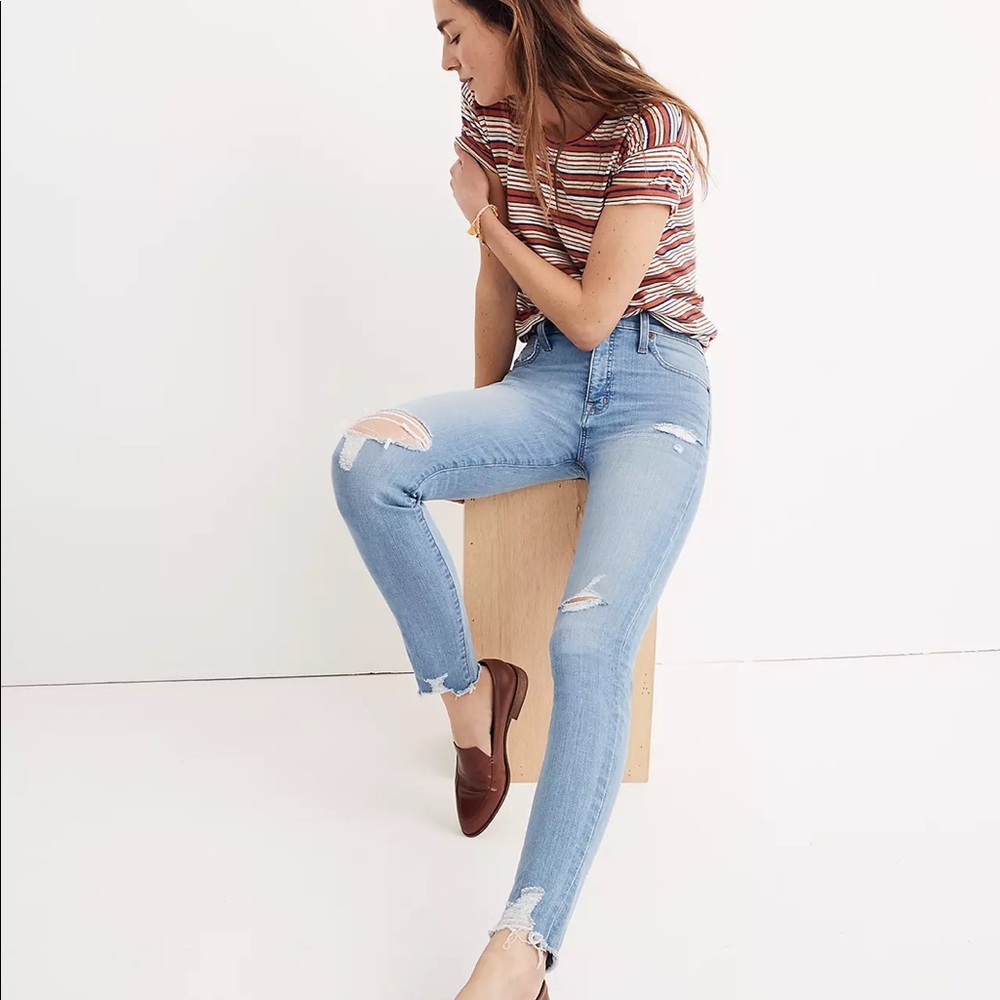 9" High-Rise Skinny Jeans in Ontario Wash